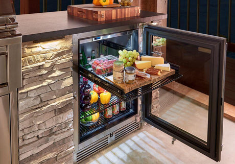 Perlick 24 inch Outdoor Built-In Compact Refrigerator HP24RM-4-3 Refrigerators Wine Coolers Empire