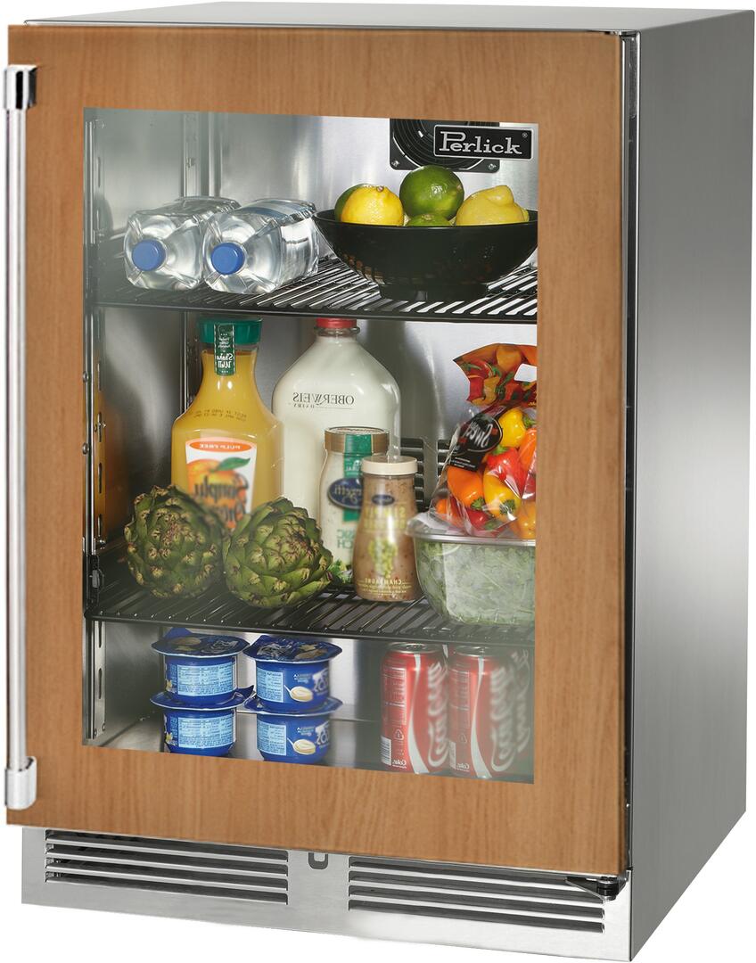 Perlick 24 inch Outdoor Built-In Compact Refrigerator HP24RM-4-4 Refrigerators HP24RM-4-4R Wine Coolers Empire