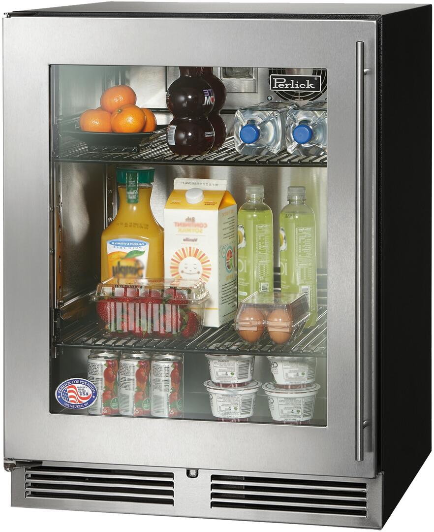 Perlick 24 inch Series 4.8 cu.Ft Compact Refrigerator HA24RB-4-3 Refrigerators HA24RB-4-3L Wine Coolers Empire