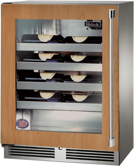 Perlick 24 inch Signature Series 20 Bottle Wine Cooler HH24WO-4-4 Wine Coolers HH24WO-4-4L Wine Coolers Empire