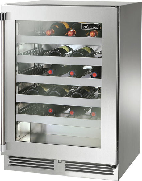 Perlick 24 inch Signature Series 45 Bottle Wine Cooler HP24WO-4-3 Wine Coolers HP24WO-4-3R Wine Coolers Empire