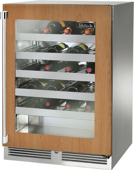 Perlick 24 inch Signature Series 45 Bottle Wine Cooler HP24WS-4-4 Wine Coolers HP24WS-4-4R Wine Coolers Empire