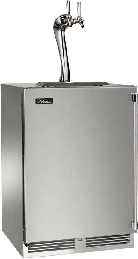 Perlick 24-Inch Signature Series Beer Dispenser HP24TS-4-1-2A Kegerators HP24TS-4-1L-2A Wine Coolers Empire