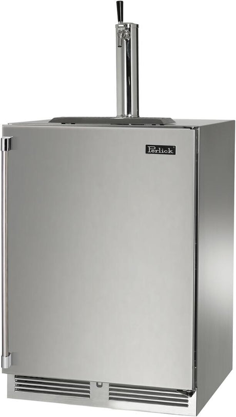 Perlick 24-Inch Signature Series Indoor Beer Dispenser HP24TS-4-1-1 Kegerators HP24TS-4-1R-1 Wine Coolers Empire