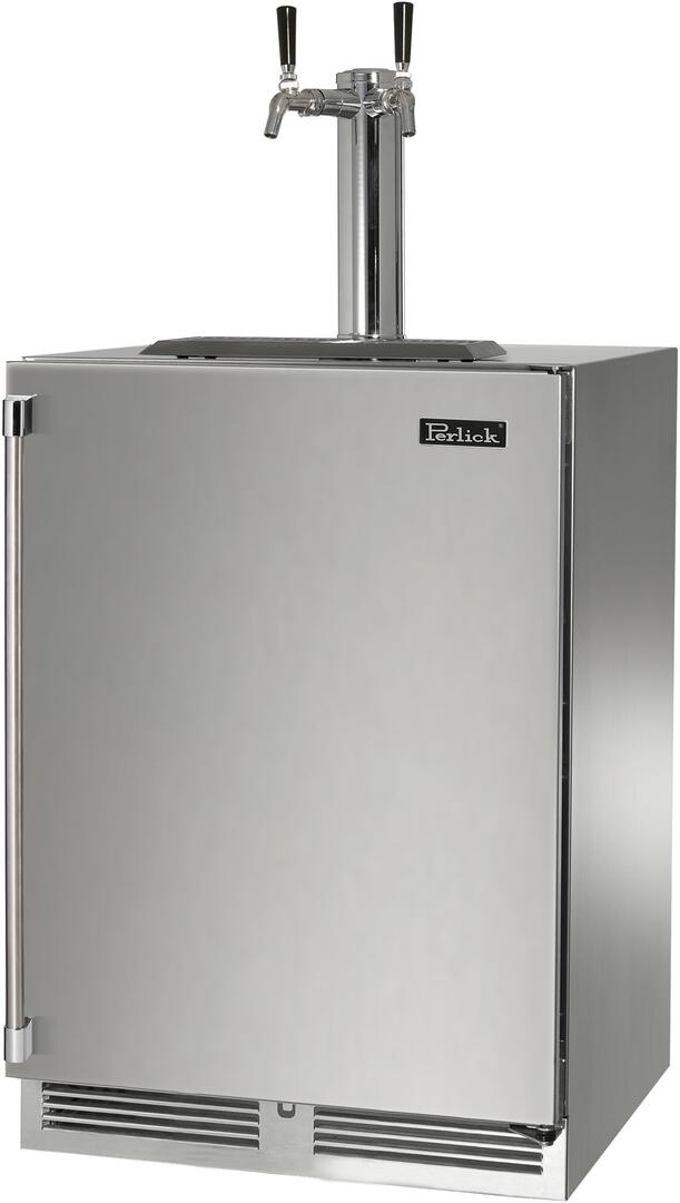 Perlick 24-Inch Signature Series Indoor Beer Dispenser HP24TS-4-1-2 Kegerators HP24TS-4-1R-2 Wine Coolers Empire