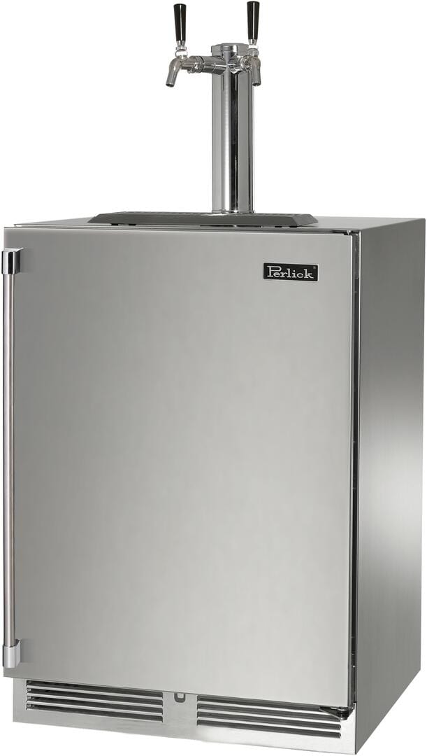 Perlick 24" Signature Series 5.2 cu ft Beer Dispenser HP24TM-4-1-2 Kegerators HP24TM-4-1R-2 Wine Coolers Empire