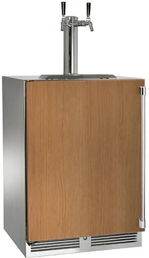Perlick 24" Signature Series Marine Beer Dispenser with 5.2 cu. ft. Capacity Dual Tap in Panel Ready  (HP24TM-4-2-2) Wine Coolers Empire