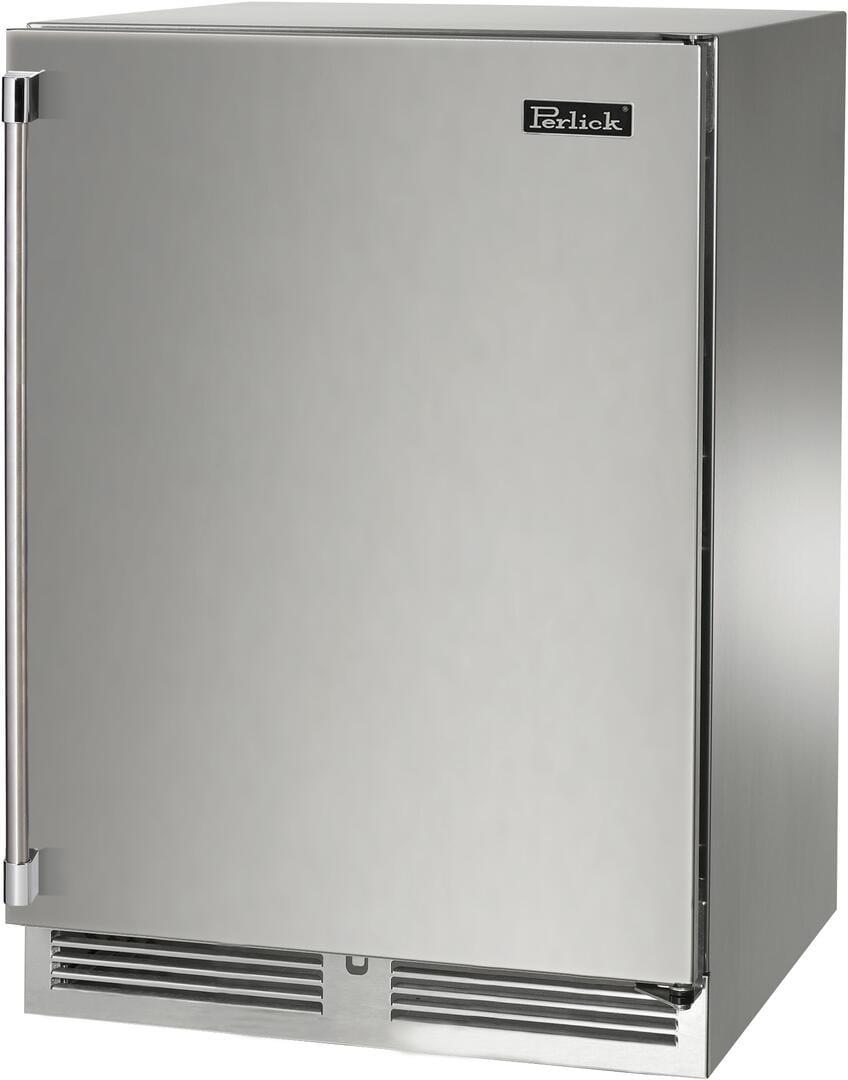 Perlick 24" Signature Series Outdoor Built-In Beverage Center with 5 cu. ft. Capacity Dual Zone in Stainless Steel  (HP24CM-4-1) Wine Coolers Empire