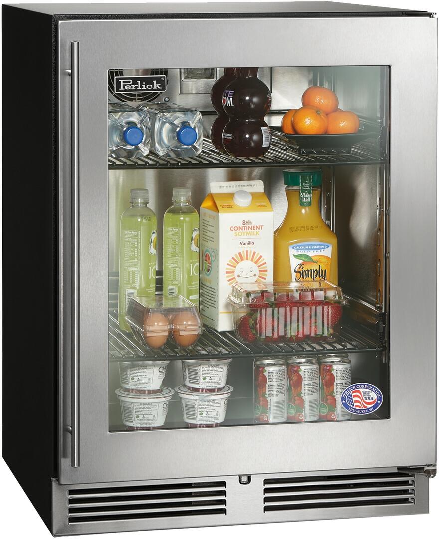 Perlick 24 inch Series 4.8 cu.Ft Compact Refrigerator Right Front View