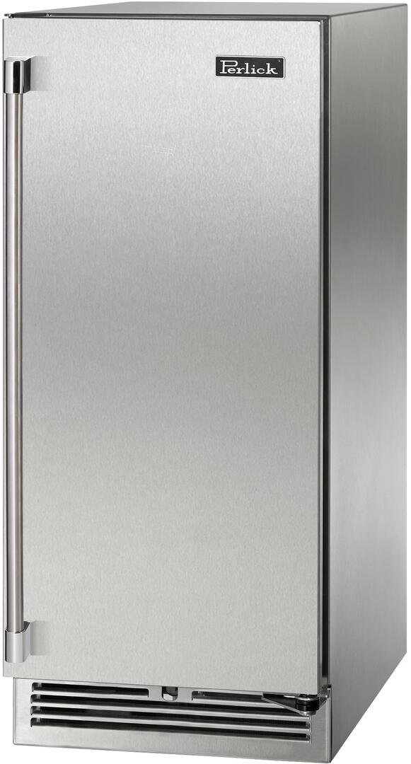 Perlick Signature Series 15-Inch Outdoor Built-In Counter Depth Compact Refrigerator with 2.8 cu. ft. Capacity in Stainless Steel (HP15RO-4-1L & HP15RO-4-1R) Wine Coolers Empire