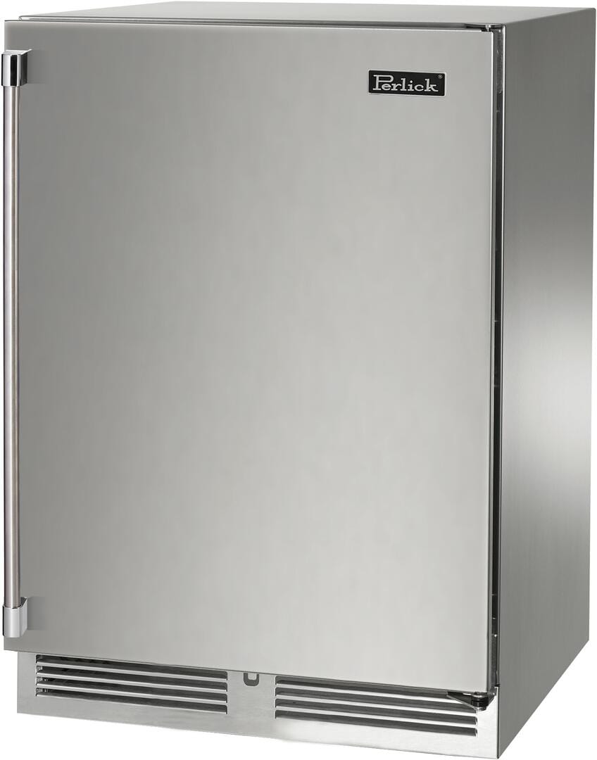 Perlick Signature Series 24-Inch 5 cu. ft. Capacity Built-In Beverage Center with 5 cu. ft. Capacity in Stainless Steel (HP24CS-4-1L & HP24CS-4-1R) Wine Coolers Empire