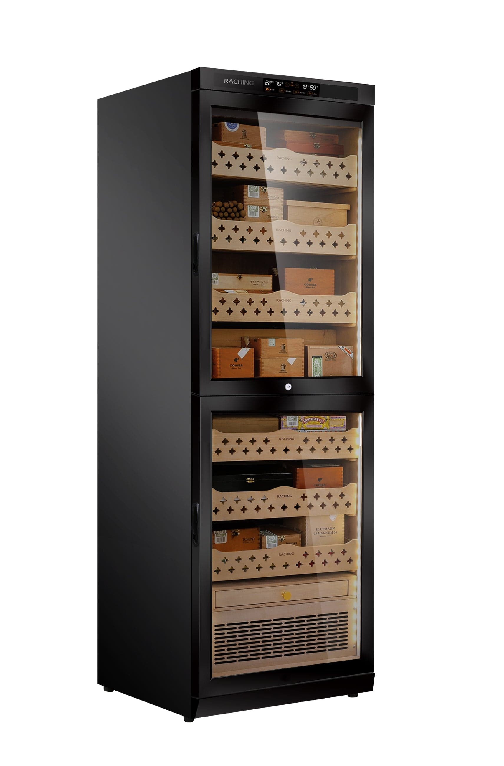 Raching MON3800B dual space cigar humidor Wine Coolers Empire