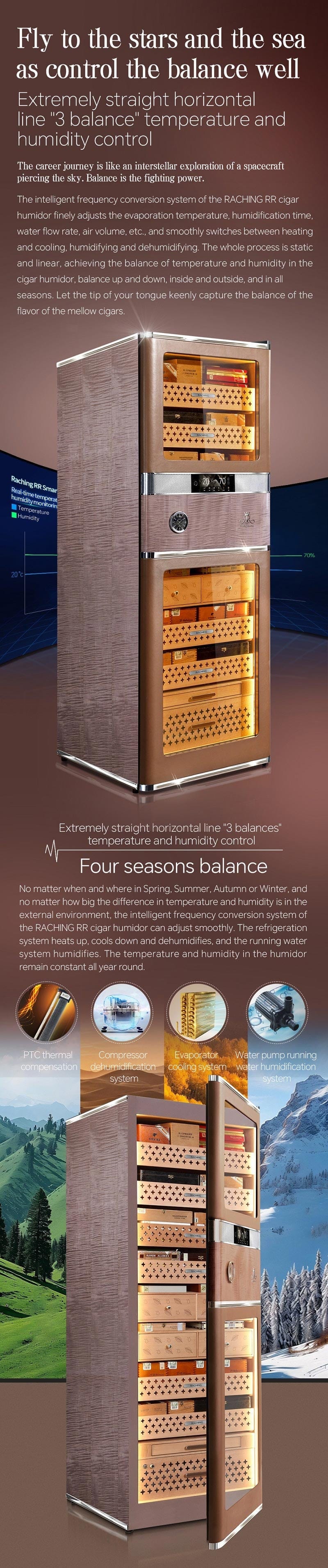 Raching RR980 Series Electric Cigar Humidor Cigar Humidors Wine Coolers Empire