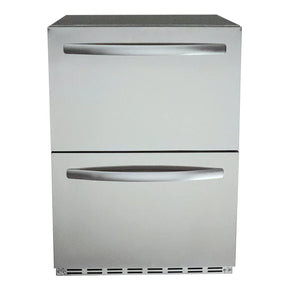 RCS 24-Inch 5.3 Cu. Ft. Outdoor Rated Dual Drawer Refrigerator REFR4 Refrigerators REFR4 Wine Coolers Empire