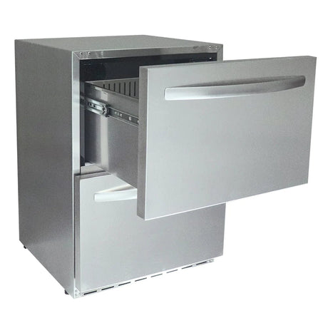 RCS 24-Inch 5.3 Cu. Ft. Outdoor Rated Dual Drawer Refrigerator REFR4 Refrigerators REFR4 Wine Coolers Empire