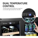 Sinoartizan 24" Dual Zone Stainless Steel Wine and Beverage Coolers ST-36B Wine/Beverage Coolers Combo ST-36B Wine Coolers Empire