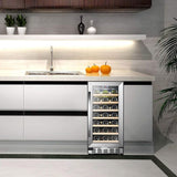 Sinoartizan 33 Bottles Single Zone Stainless Steel Wine Coolers ST-33S Wine Coolers ST-33S Wine Coolers Empire