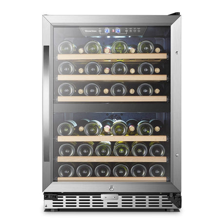 Sinoartizan 44 Bottles Dual Zone Stainless Steel Wine Coolers ST-54D Wine Coolers ST-54D Wine Coolers Empire