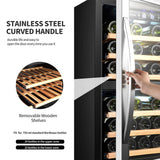 Sinoartizan 44 Bottles Dual Zone Stainless Steel Wine Coolers ST-54D Wine Coolers ST-54D Wine Coolers Empire