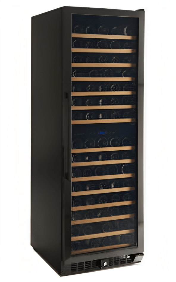 Smith & Hanks 166 Bottle Black Stainless Dual Zone Wine Fridge RE55004 Wine Coolers RE55004 Wine Coolers Empire