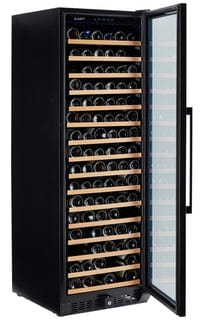 Smith & Hanks 166 Bottle Black Stainless Single Zone Wine Fridge RW428SRBSS Wine Coolers RE55003 Wine Coolers Empire