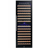 Smith & Hanks 166 Bottle Dual Zone Smoked Black Glass Wine Fridge RW428DRG Wine Coolers RW428DRG Wine Coolers Empire