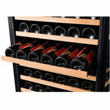 Smith & Hanks 166 Bottle Dual Zone Smoked Black Glass Wine Fridge RW428DRG Wine Coolers RW428DRG Wine Coolers Empire