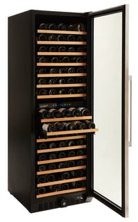 Smith & Hanks 166 Bottle Premium Dual Zone Stainless Steel Wine Fridge RW428DRE Wine Coolers Empire