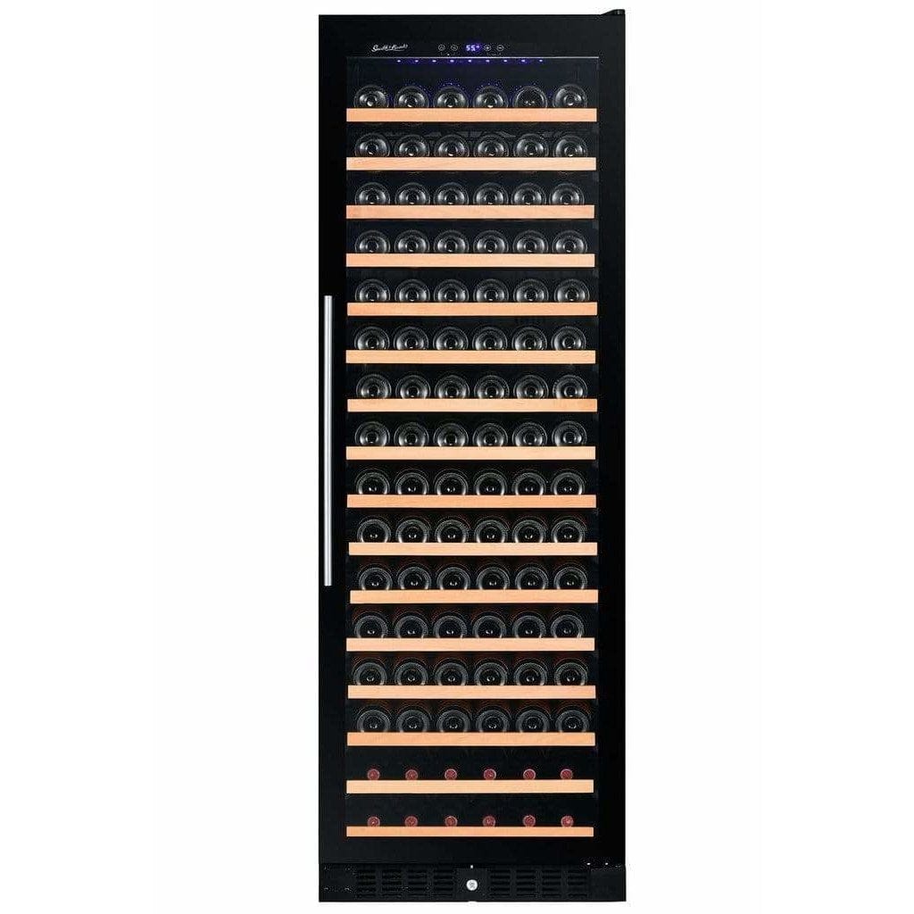 Smith & Hanks 166 Bottle Single Zone Smoked Black Glass Wine Fridge RW428SRG Wine Coolers RW428SRG Wine Coolers Empire