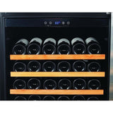 Smith & Hanks 166 Bottle Single Zone Smoked Black Glass Wine Fridge RW428SRG Wine Coolers RW428SRG Wine Coolers Empire