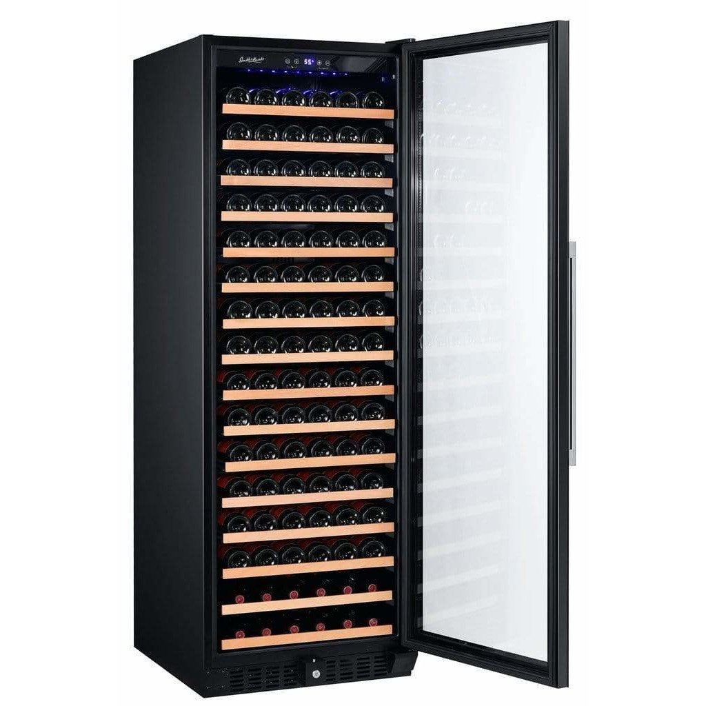 Smith & Hanks 166 Bottle Single Zone Smoked Black Glass Wine Fridge RW428SRG Wine Coolers RW428SRG Wine Coolers Empire