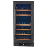 Smith & Hanks 32 Bottle Black Stainless Under Counter Dual Zone Wine Cooler RW88DRBSS Wine Coolers RE55006 Wine Coolers Empire