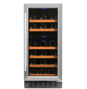 Smith & Hanks 32 Bottle Dual Zone Stainless Steel Wine Fridge RW88DR Wine Coolers RE100006 Wine Coolers Empire