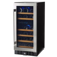 Smith & Hanks 32 Bottle Premium Dual Zone Under Counter Wine Cooler RW88DRE Wine Coolers Empire