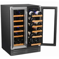 Smith & Hanks 40 Bottle Dual Zone Wine Fridge RW116D Wine Coolers Empire