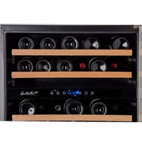 Smith & Hanks 46 Bottle Premium Dual Zone Under Counter Wine Cooler RW145DRE Wine Coolers RE100009 Wine Coolers Empire