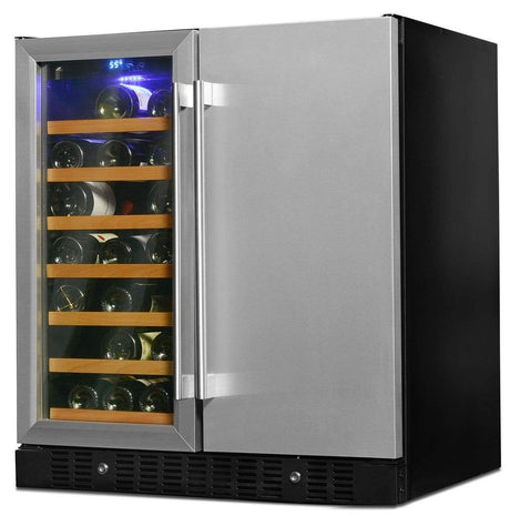 Smith & Hanks Stainless Steel Wine and Beverage Fridge BEV176SD Wine/Beverage Coolers Combo BEV176SD Wine Coolers Empire