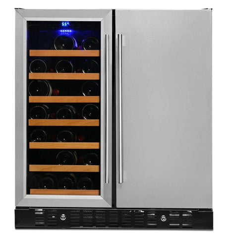 Smith & Hanks Stainless Steel Wine and Beverage Fridge BEV176SD Wine/Beverage Coolers Combo BEV176SD Wine Coolers Empire