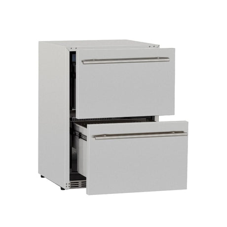 Summerset 24" 5.3 Cu. Ft. Outdoor Rated 2-Drawer Deluxe Refrigerator SSRFR-24DR2 Refrigerators SSRFR-24DR2 Wine Coolers Empire