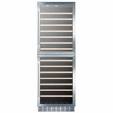 Summit 118 Bottle Dual Zone All Stainless Steel Wine Fridge SWC1875BCSS Wine Coolers SWC1875BCSS Wine Coolers Empire