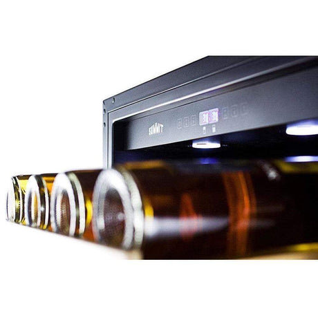 Summit 118 Bottle Dual Zone Stainless Steel Wine Fridge SWC1875B Wine Coolers SWC1875B Wine Coolers Empire