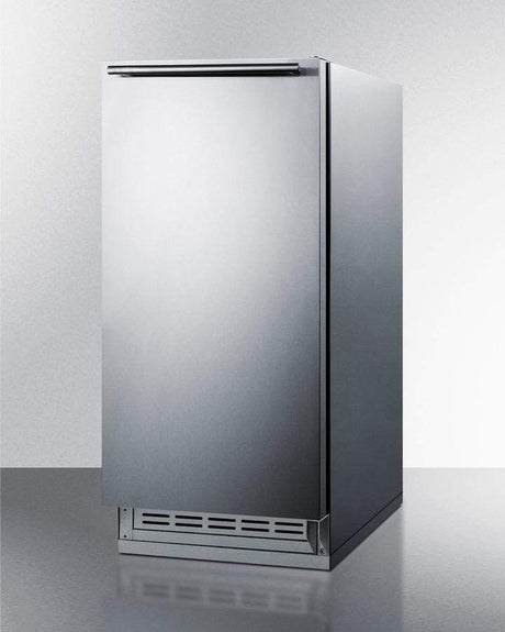 Summit 12 lb. Built-in Ice Maker Stainless Steel Drain-Free Cabinet And Door BIM25H34 Ice Makers BIM25H34 Wine Coolers Empire