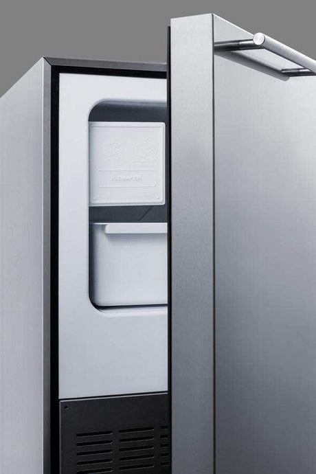 Summit 12 lb. Drain-Free Built-in Ice Maker - Stainless Steel Cabinet And Door BIM25H32 Ice Makers BIM25H32 Wine Coolers Empire