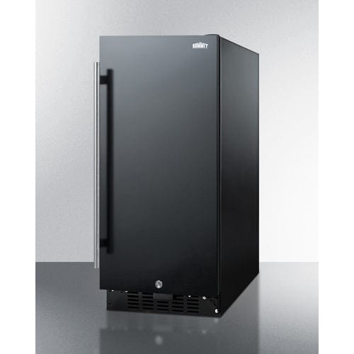 Summit 15" Black Finish Built-in All-Refrigerator ALR15B Refrigerators ALR15B Wine Coolers Empire