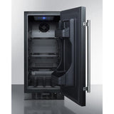 Summit 15" Black Finish Built-in All-Refrigerator ALR15B Refrigerators ALR15B Wine Coolers Empire