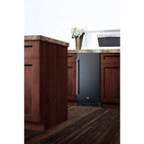 Summit 15" Black Finish Built-in All-Refrigerator ALR15B Refrigerators ALR15B Wine Coolers Empire