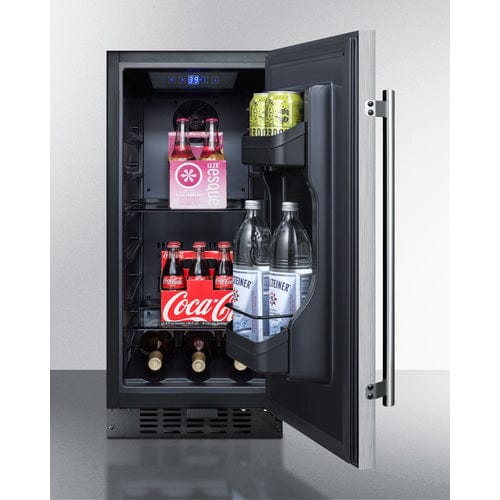 Summit 15" Built-In All-Refrigerator ALR15BSS Wine Coolers Empire