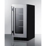 Summit 15" Glass Door Built-In Beverage Center ASDG1521 Beverage Centers ASDG1521 Wine Coolers Empire