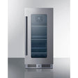 Summit 15 Inch Wide Built In Beverage Center CL156BV1 Beverage Centers CL156BV1 Wine Coolers Empire
