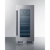 Summit 15 Inch Wide Built In Beverage Center CL156BV1 Beverage Centers CL156BV1 Wine Coolers Empire